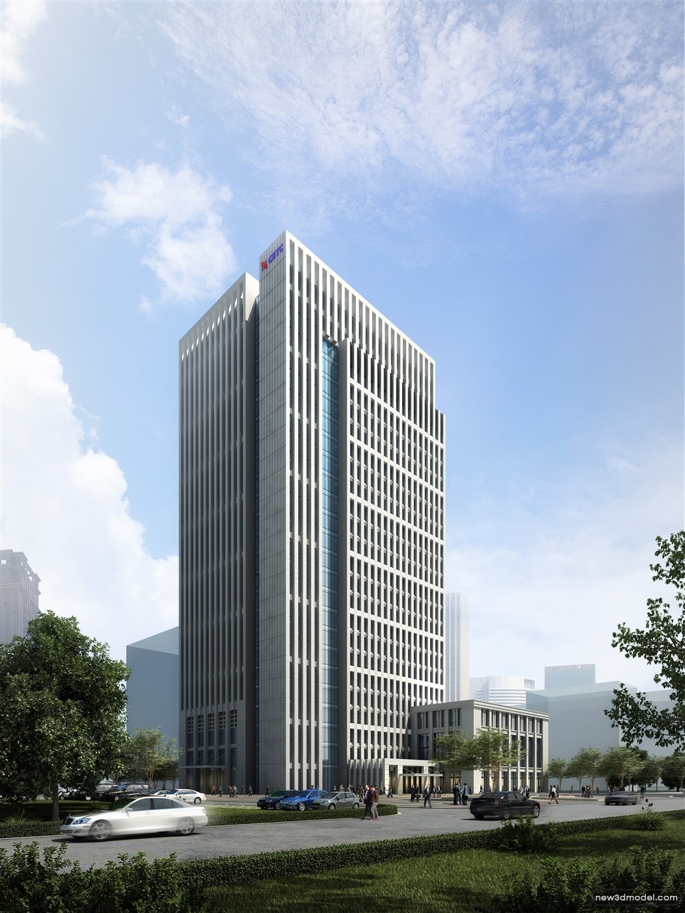 3D Models of Commercial Building – Exterior 3D Scenes – 1045 – VRAY - thumbnail 2