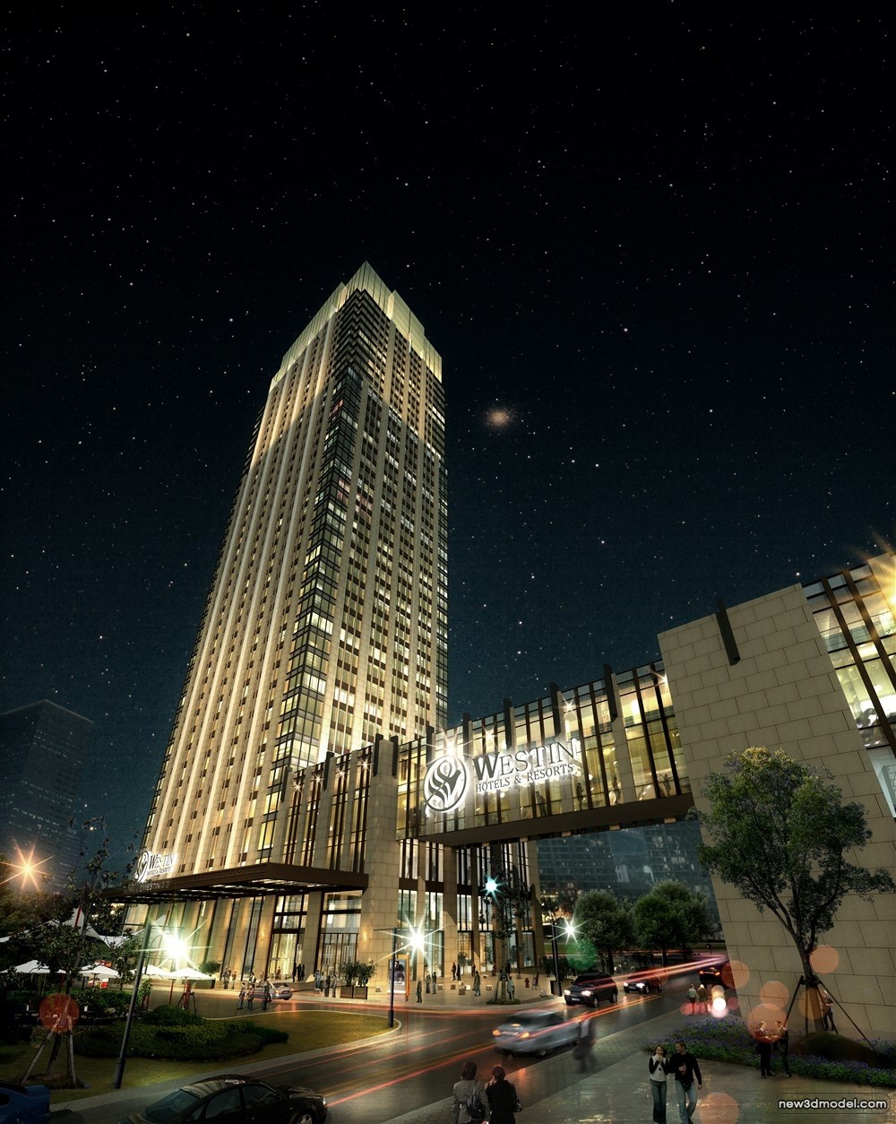 3D Models of Commercial Building – Exterior 3D Scenes – 1051 – VRAY - thumbnail 3