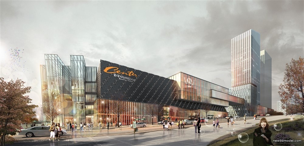 3D Models of Commercial Building – Exterior 3D Scenes – 1059 – VRAY - thumbnail 5