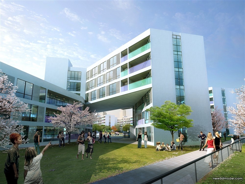 3D Models of Commercial Building – Exterior 3D Scenes – 340 – VRAY - thumbnail 2