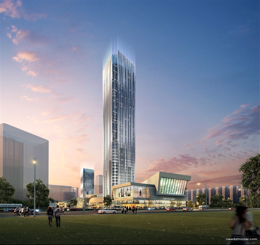 3D Models of Commercial Building – Exterior 3D Scenes – 434 – VRAY - thumbnail 2