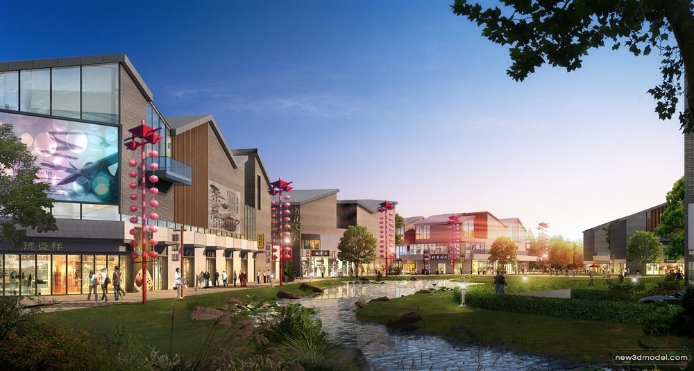 3D Models of Commercial Building – Exterior 3D Scenes – 435 – VRAY - thumbnail 2