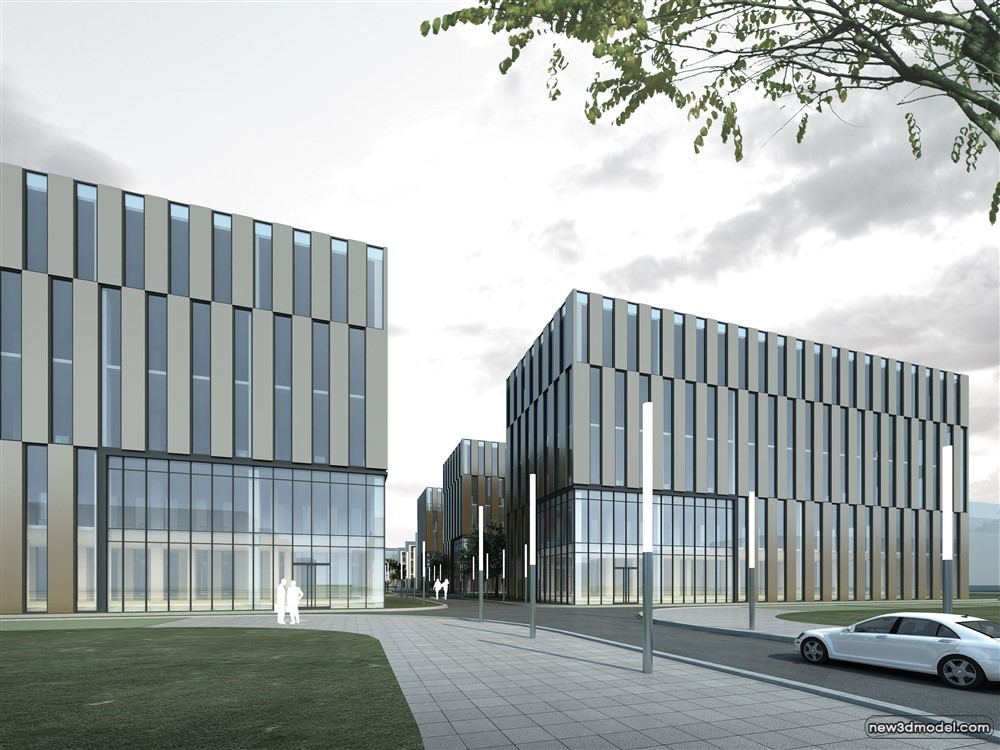 3D Models of Commercial Building – Exterior 3D Scenes – 341 – VRAY - thumbnail 2