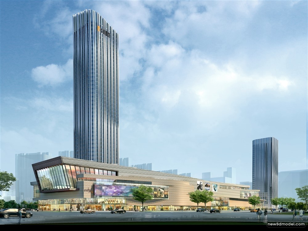 3D Models of Commercial Building – Exterior 3D Scenes – 434 – VRAY - thumbnail 4