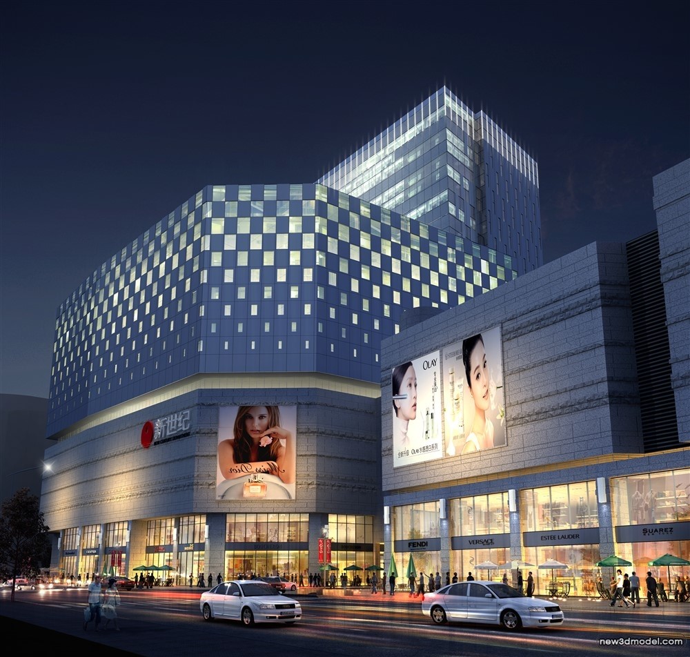 3D Models of Commercial Building – Exterior 3D Scenes – 342 – VRAY - thumbnail 4