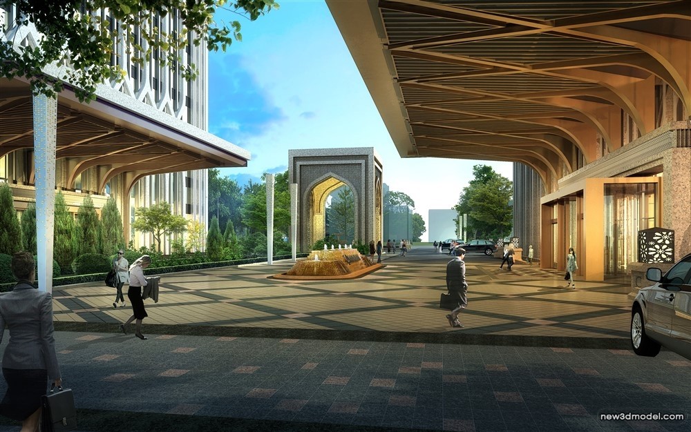 3D Models of Commercial Building – Exterior 3D Scenes – 440 – VRAY - thumbnail 2