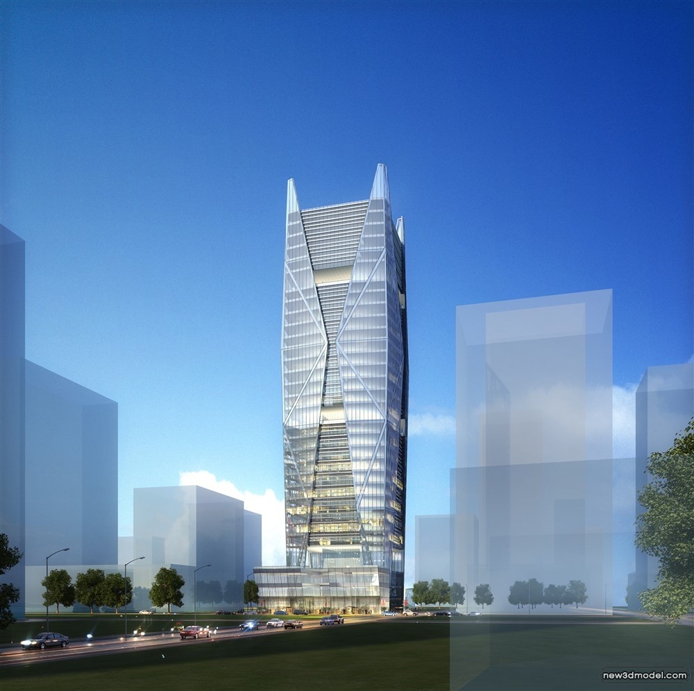 3D Models of Commercial Building – Exterior 3D Scenes – 1061 – VRAY - thumbnail 5