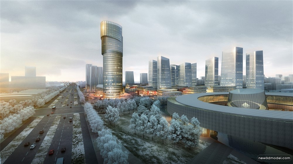3D Models of Commercial Building – Exterior 3D Scenes – 343 – VRAY - thumbnail 4