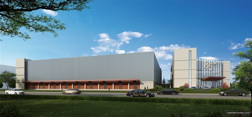 3D Models of Commercial Building – Exterior 3D Scenes – 605 – VRAY - thumbnail 4