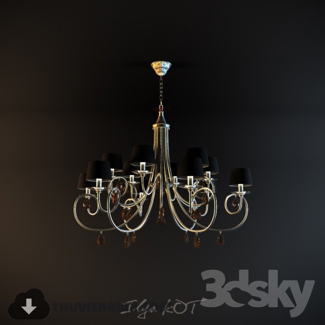 3DSKY MODELS – CEILING LIGHT 3D MODELS – 636 - thumbnail 1