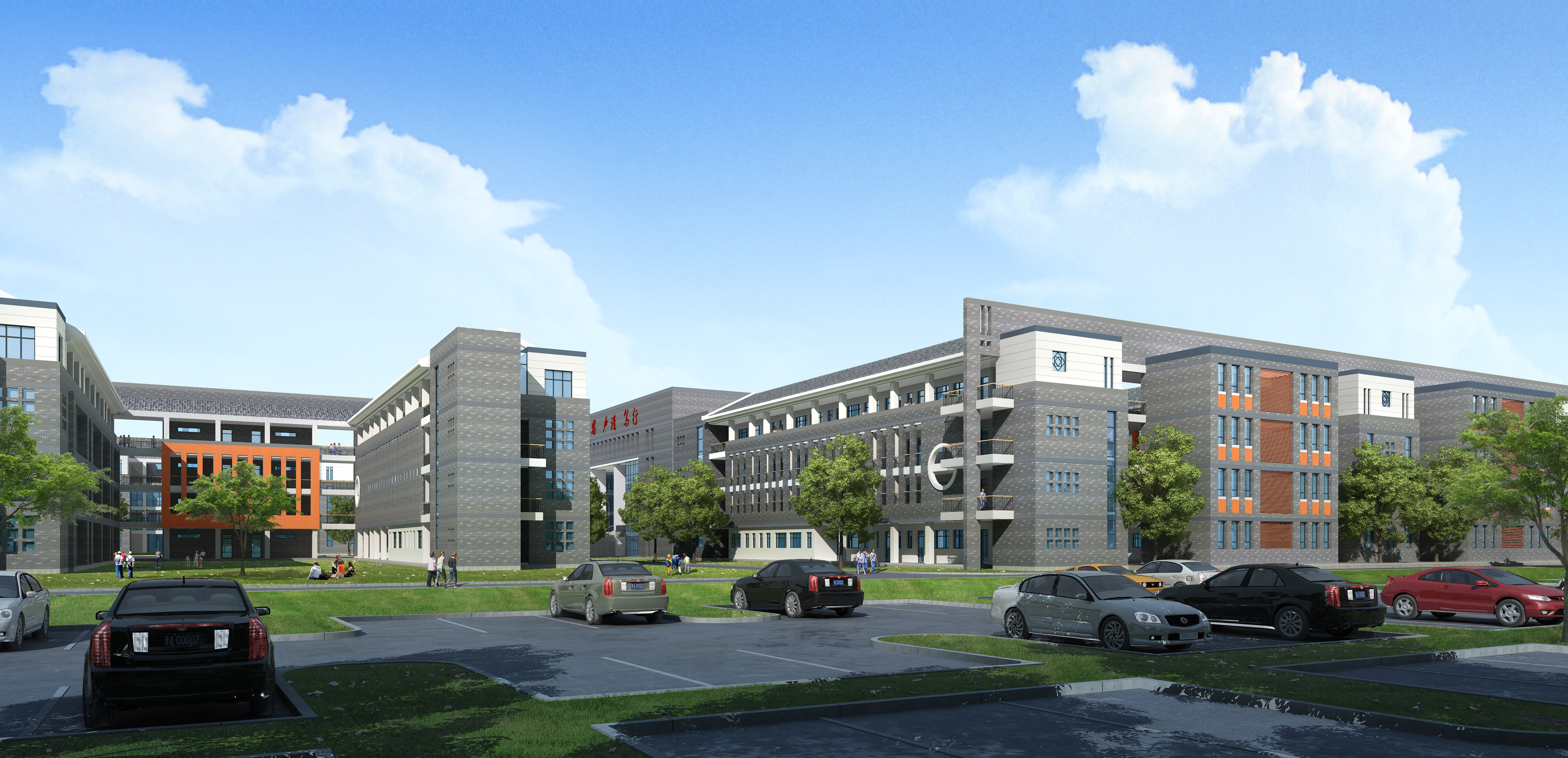 Exterior 3D Models of Shool – 3D Scenes – 042 – VRAY - thumbnail 5
