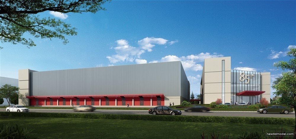 3D Models of Commercial Building – Exterior 3D Scenes – 605 – VRAY - thumbnail 5
