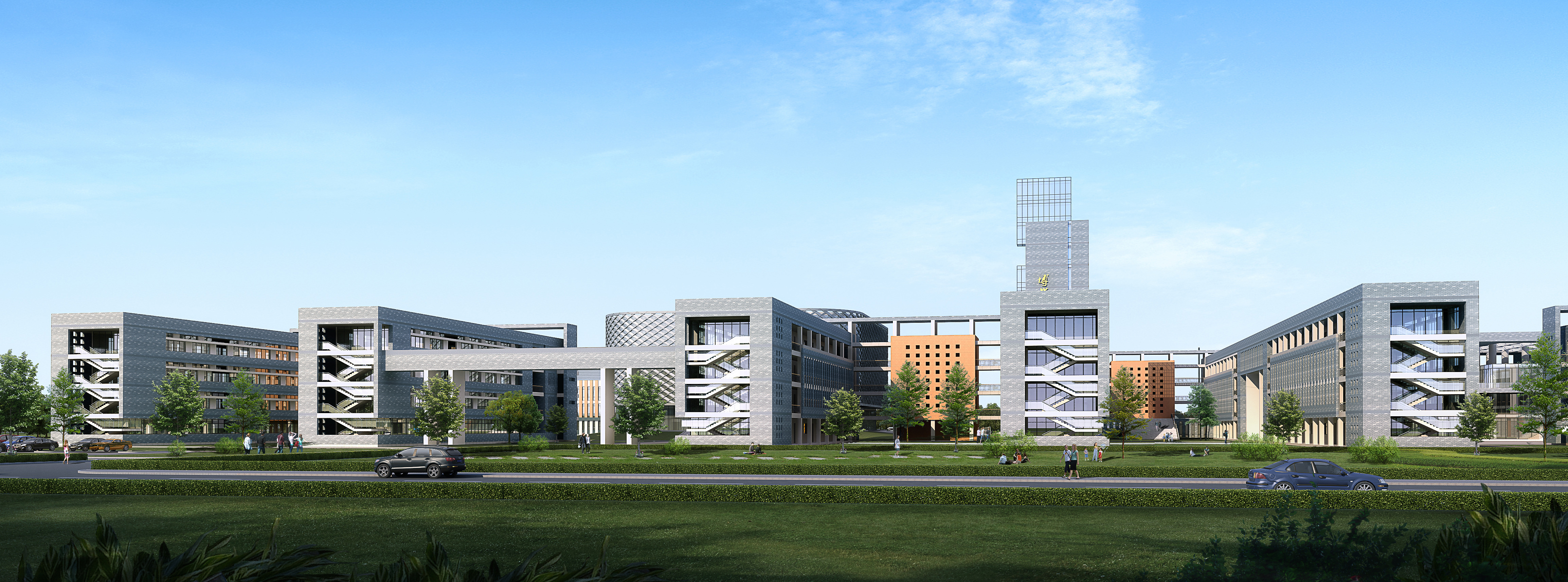 Exterior 3D Models of Shool – 3D Scenes – 043 – VRAY - thumbnail 3