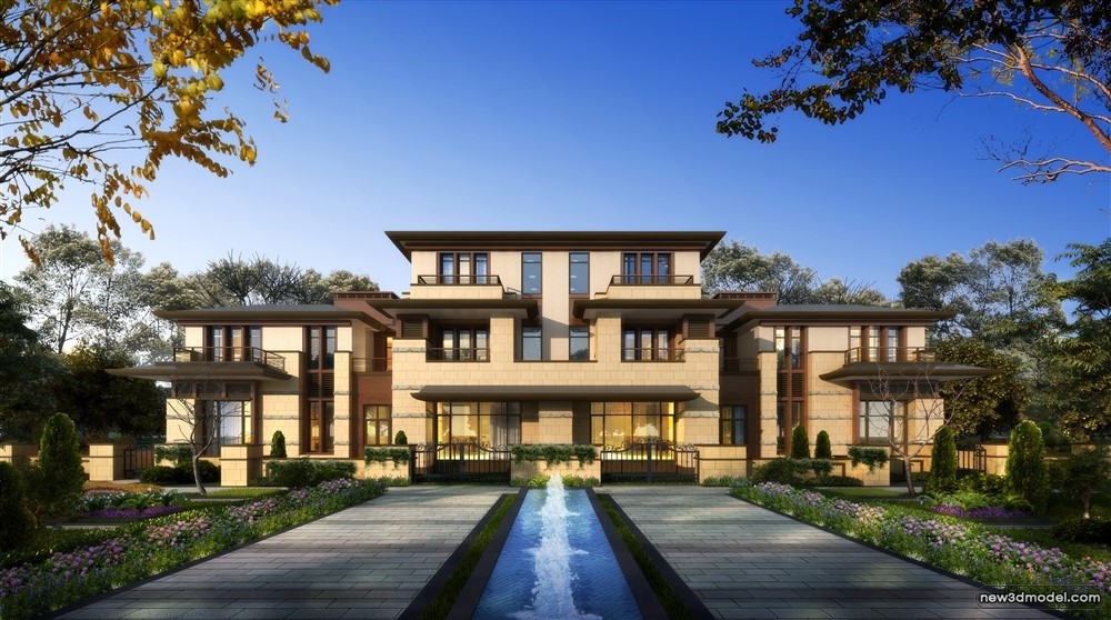 3D Models of Commercial Building – Exterior 3D Scenes – 607 – VRAY - thumbnail 5
