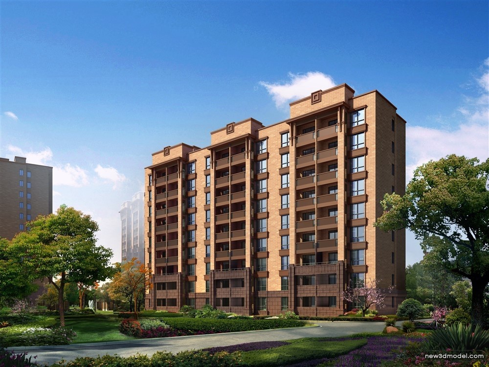 3D Models of Commercial Building – Exterior 3D Scenes – 443 – VRAY - thumbnail 5