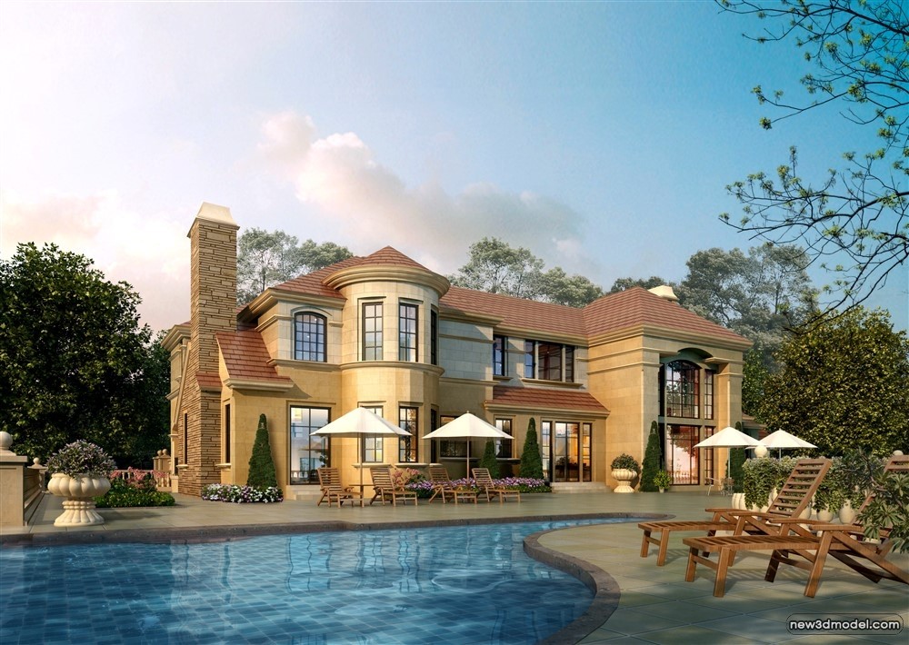 3D Models of Commercial Building – Exterior 3D Scenes – 607 – VRAY - thumbnail 4