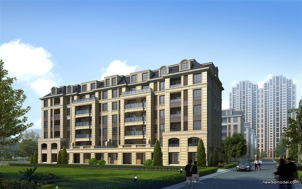 3D Models of Commercial Building – Exterior 3D Scenes – 442 – VRAY - thumbnail 4