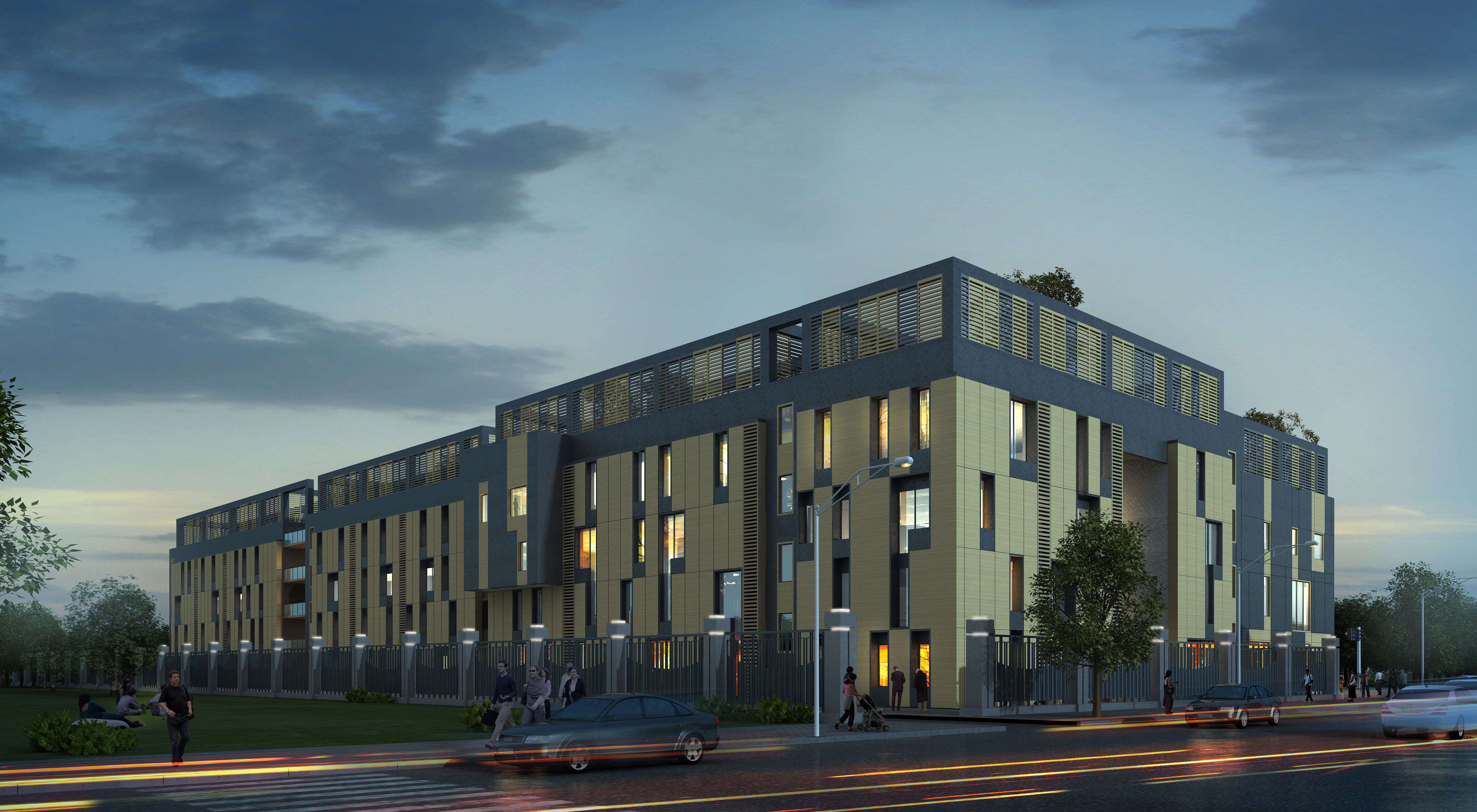 Exterior 3D Models of Shool – 3D Scenes – 048 – VRAY - thumbnail 2