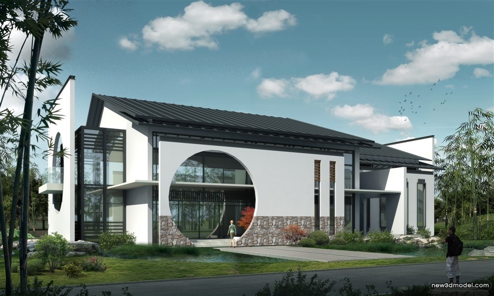 3D Models of Commercial Building – Exterior 3D Scenes – 352 – VRAY - thumbnail 2