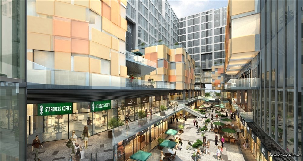 3D Models of Commercial Building – Exterior 3D Scenes – 446 – VRAY - thumbnail 2