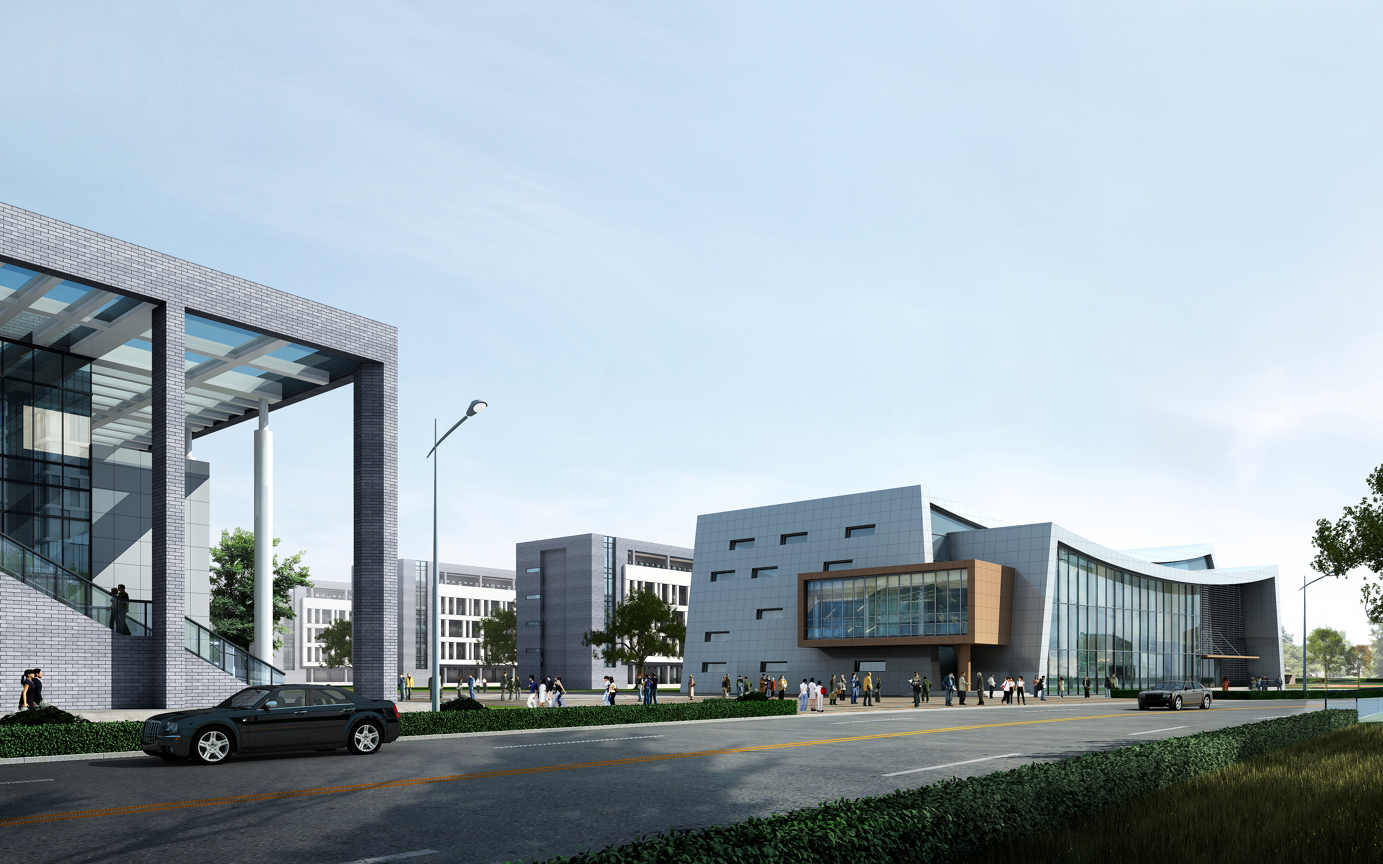 Exterior 3D Models of Shool – 3D Scenes – 050 – VRAY - thumbnail 2