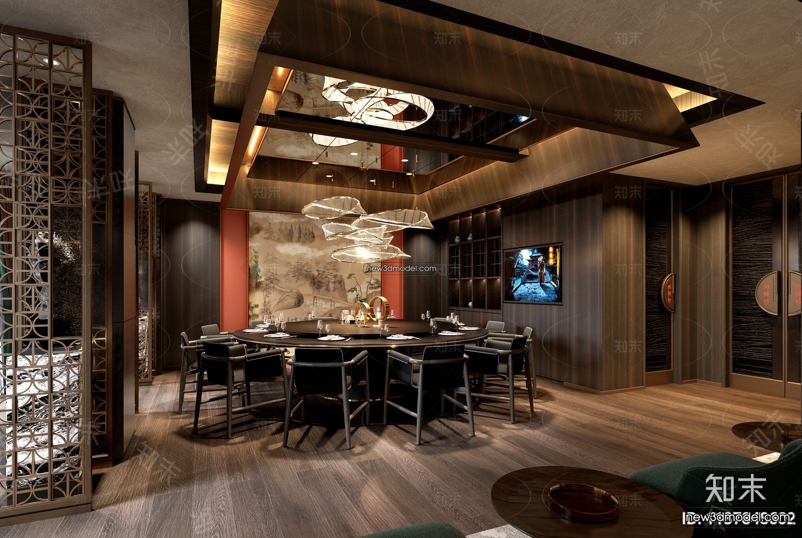 Seafood Restaurant 3D Scene – 3D Blocks – 020 – VRAY - thumbnail 3