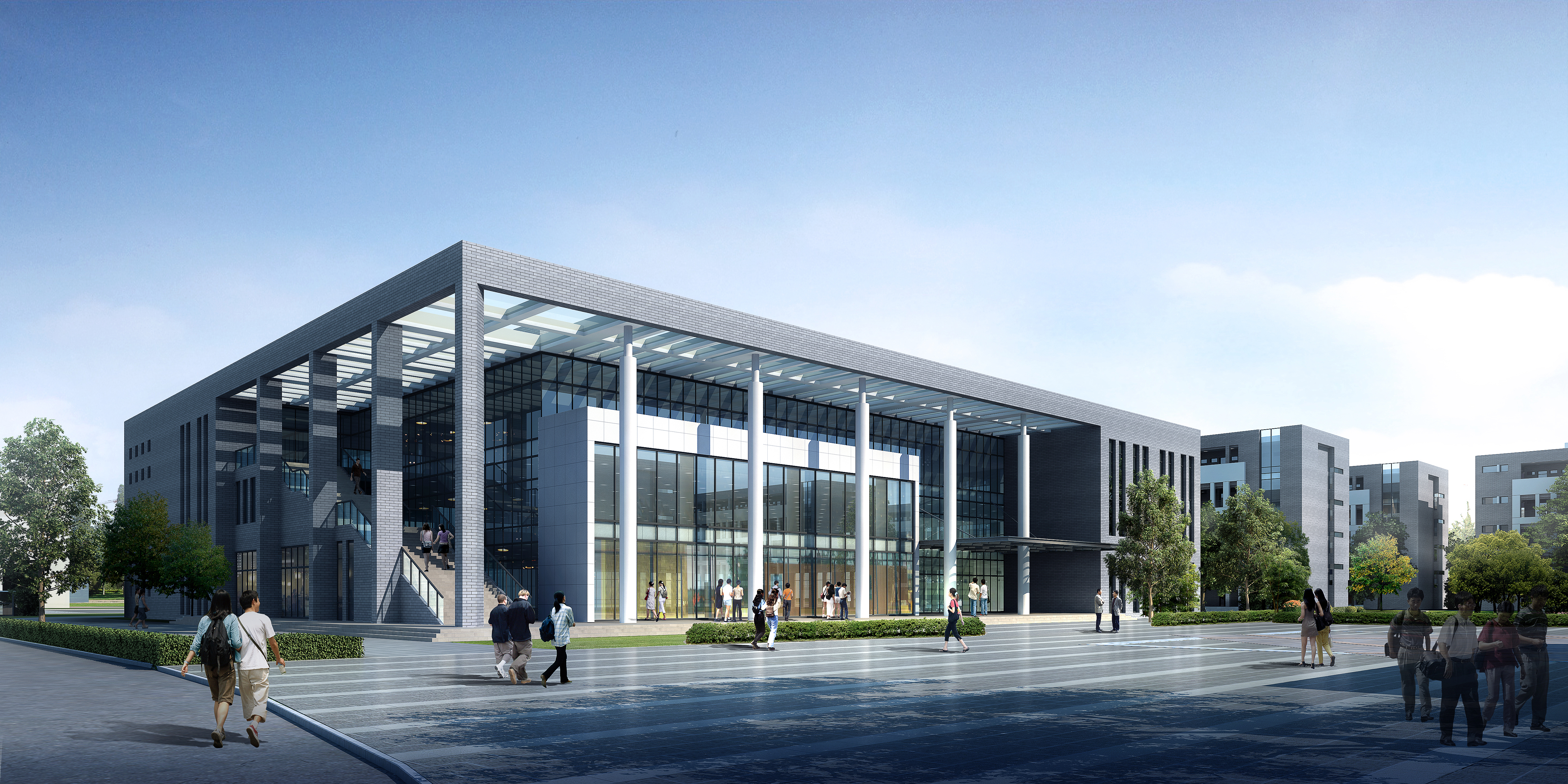 Exterior 3D Models of Shool – 3D Scenes – 050 – VRAY - thumbnail 4