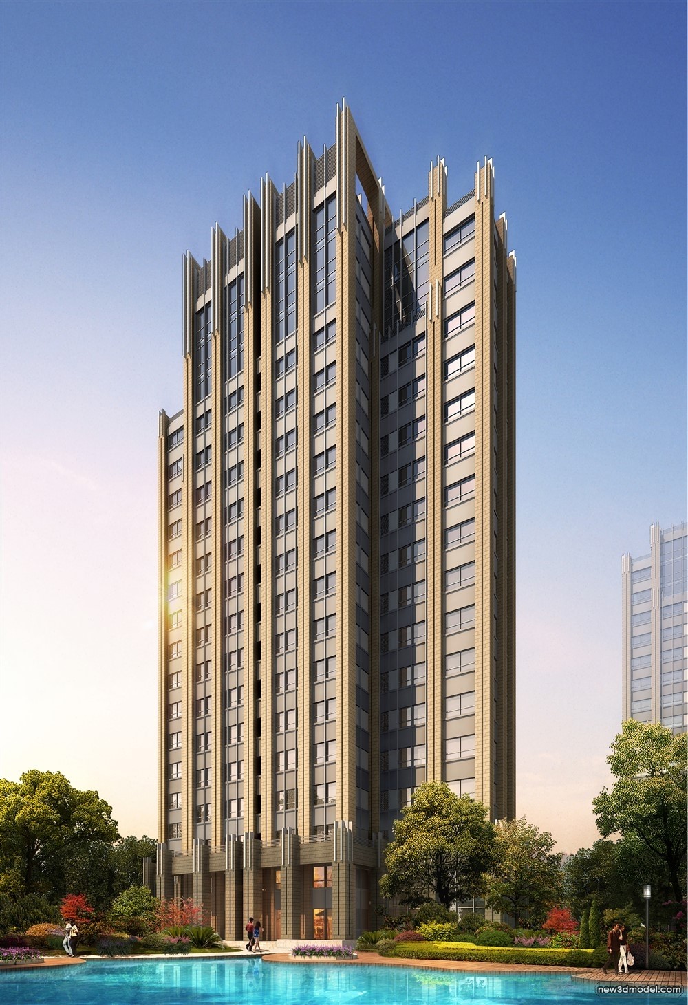 3D Models of Commercial Building – Exterior 3D Scenes – 614 – VRAY - thumbnail 5