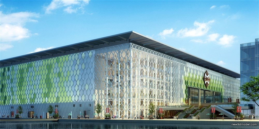 3D Models of Commercial Building – Exterior 3D Scenes – 613 – VRAY - thumbnail 5