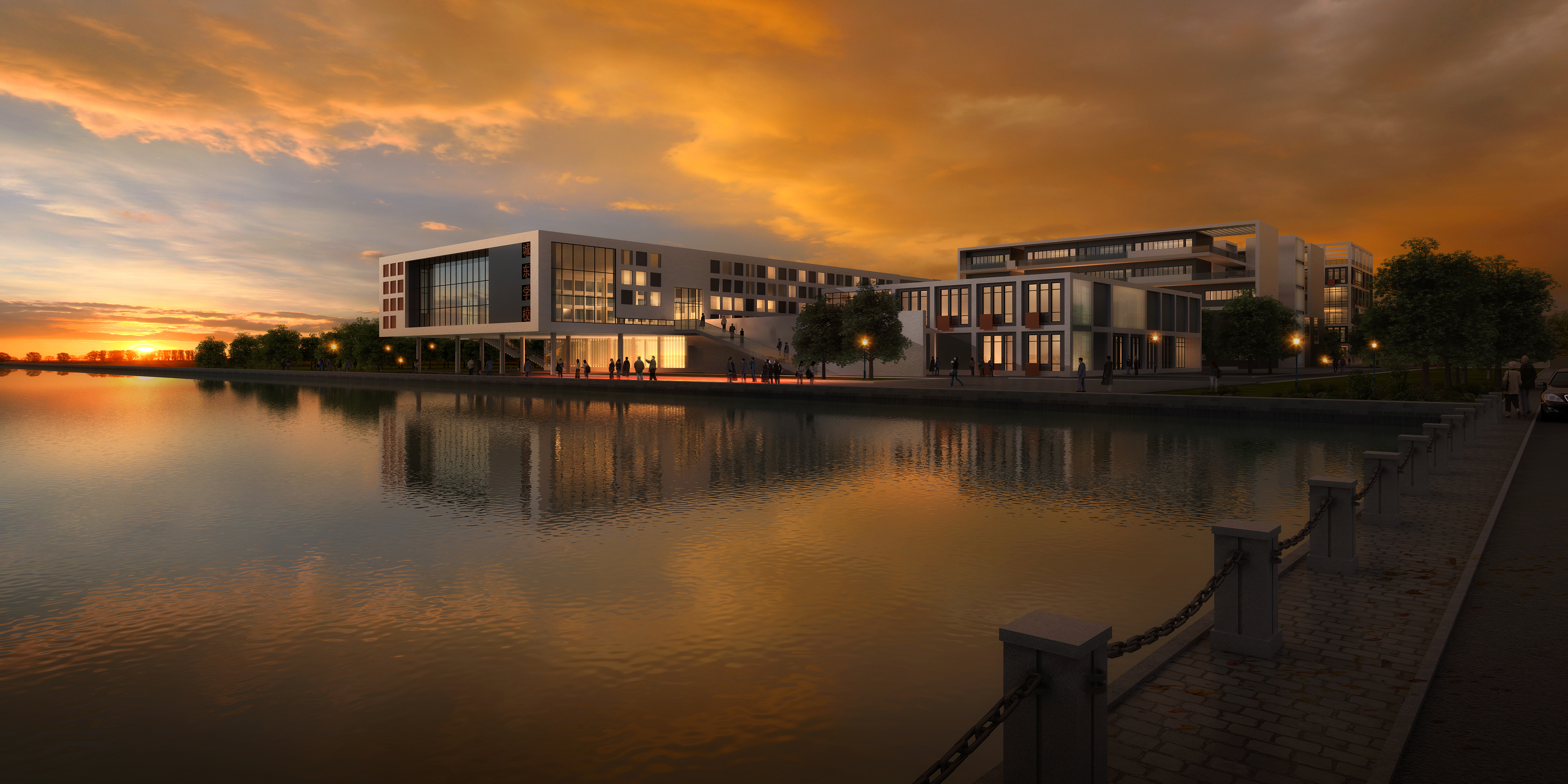 Exterior 3D Models of Shool – 3D Scenes – 051 – VRAY - thumbnail 2