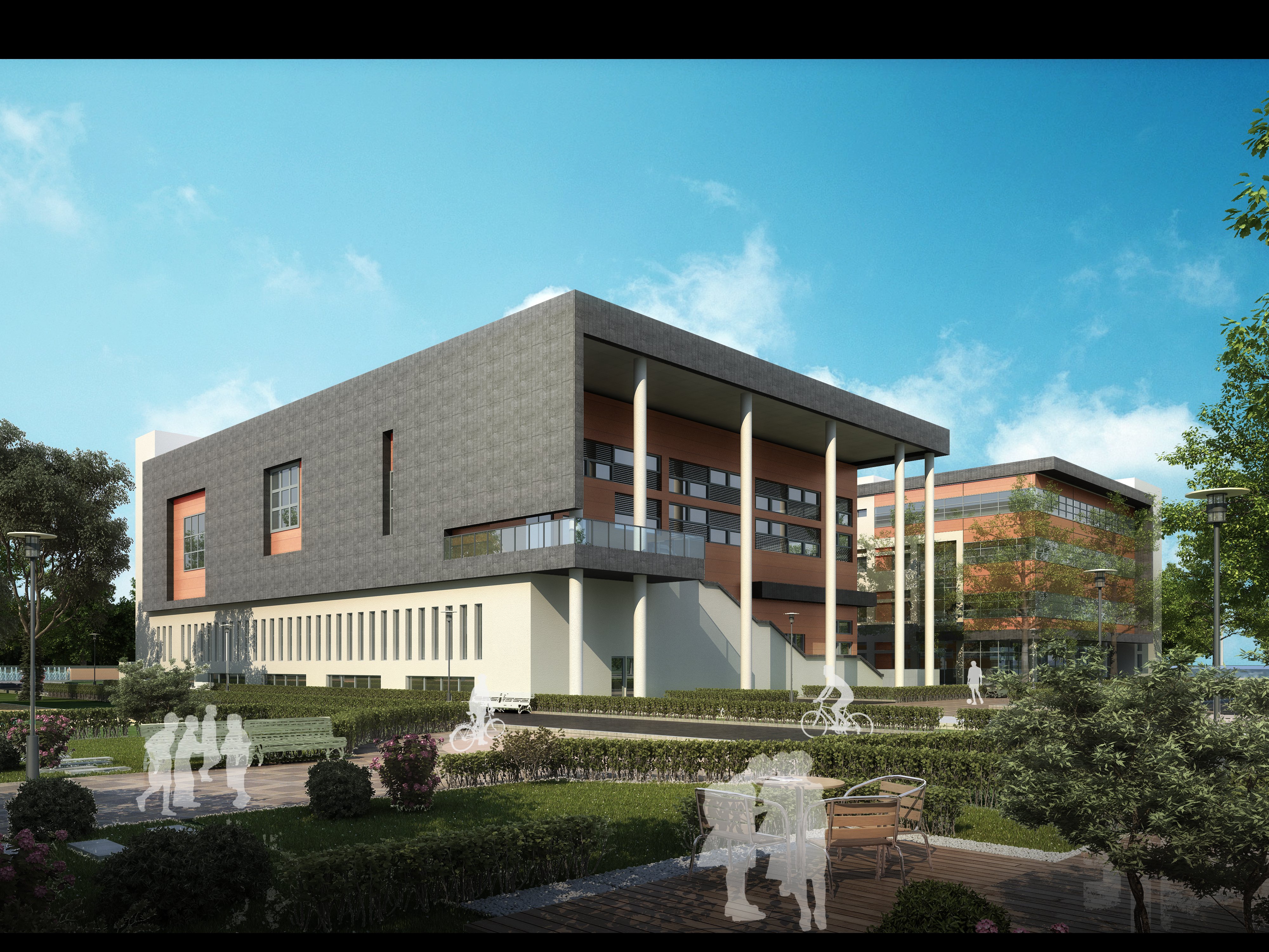 Exterior 3D Models of Shool – 3D Scenes – 052 – VRAY - thumbnail 4