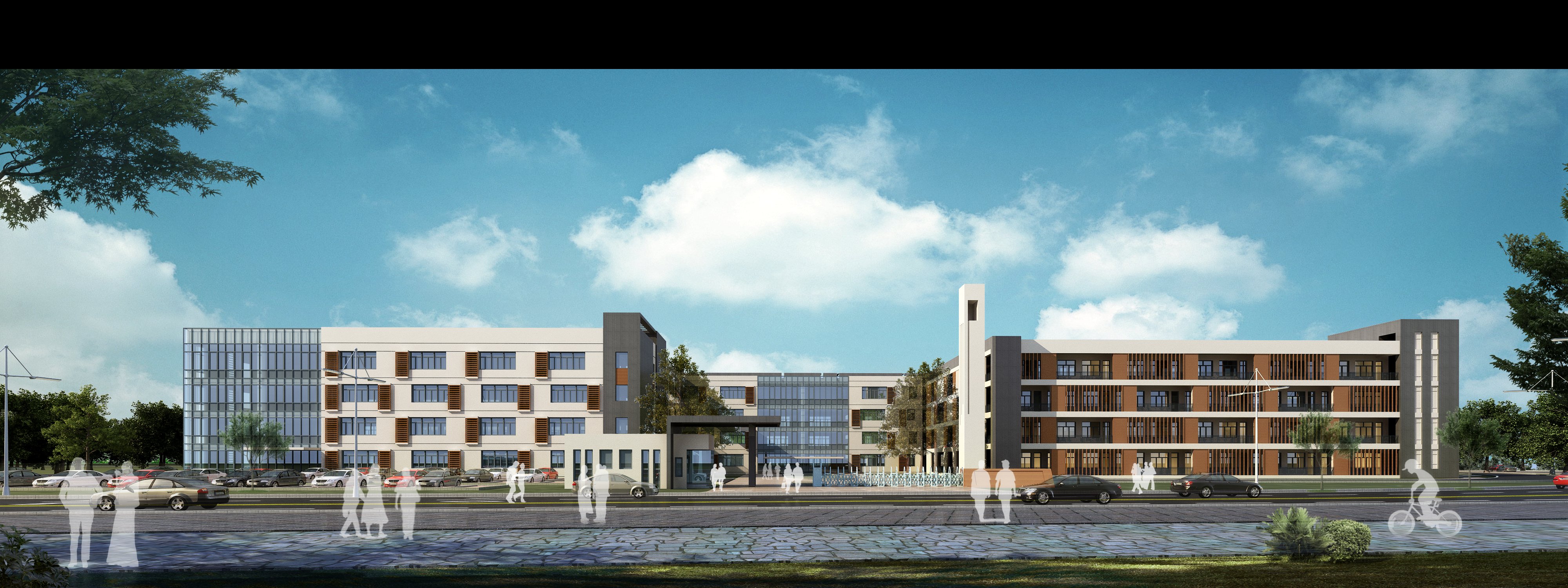 Exterior 3D Models of Shool – 3D Scenes – 052 – VRAY - thumbnail 2