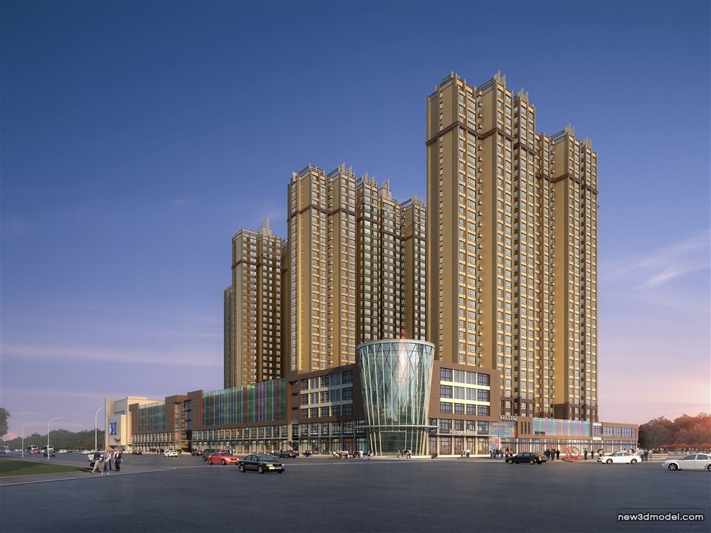 3D Models of Commercial Building – Exterior 3D Scenes – 356 – VRAY - thumbnail 5