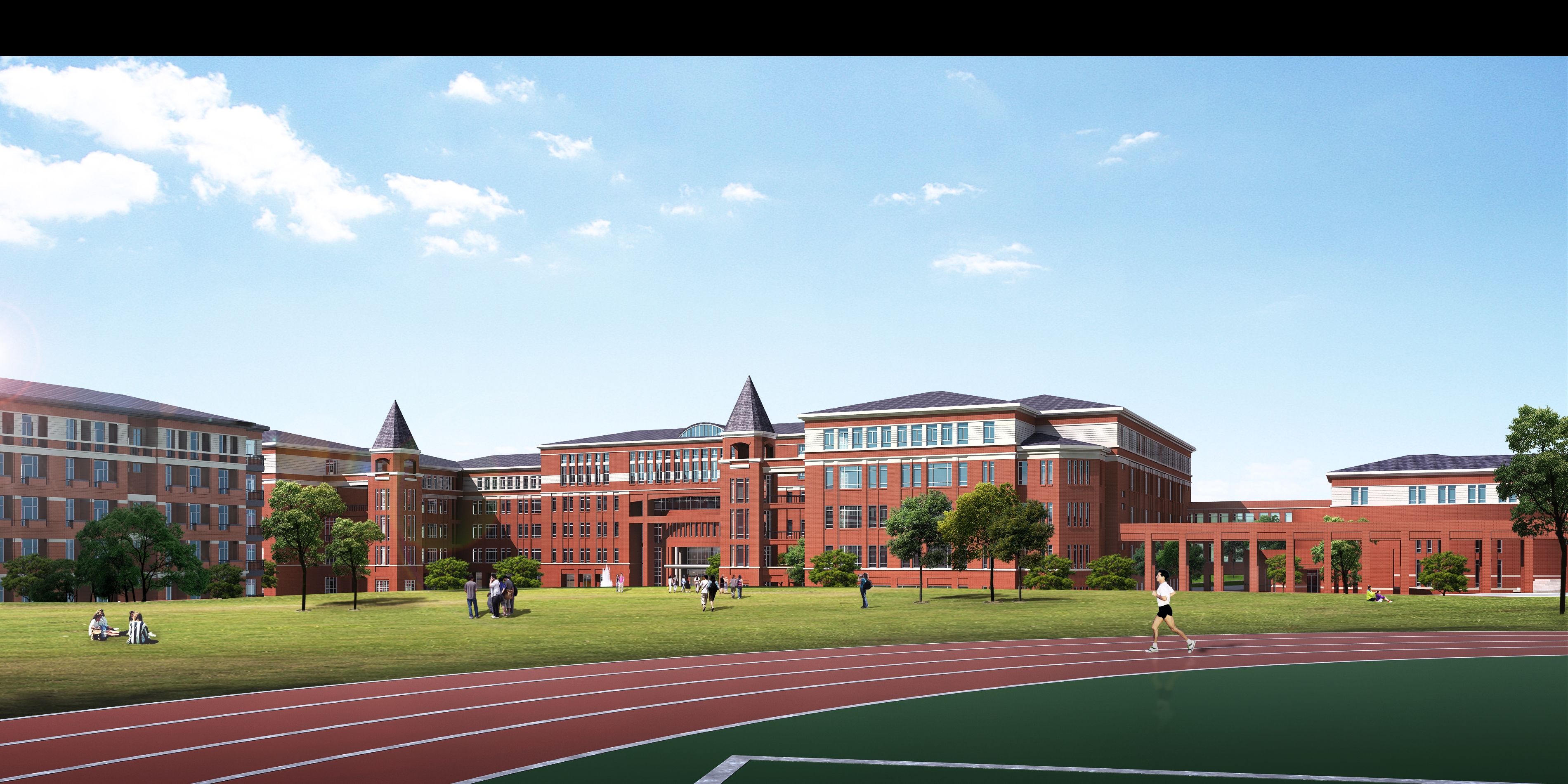 Exterior 3D Models of Shool – 3D Scenes – 057 – VRAY - thumbnail 3
