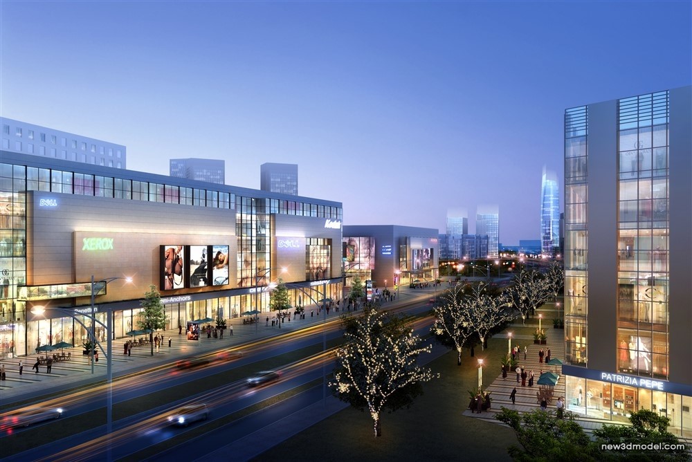 3D Models of Commercial Building – Exterior 3D Scenes – 452 – VRAY - thumbnail 4