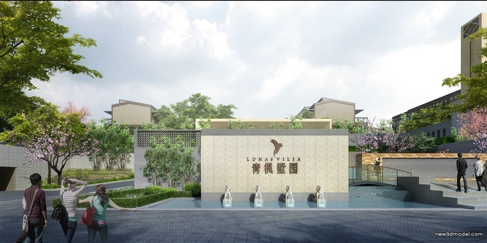 3D Models of Commercial Building – Exterior 3D Scenes – 454 – VRAY - thumbnail 2