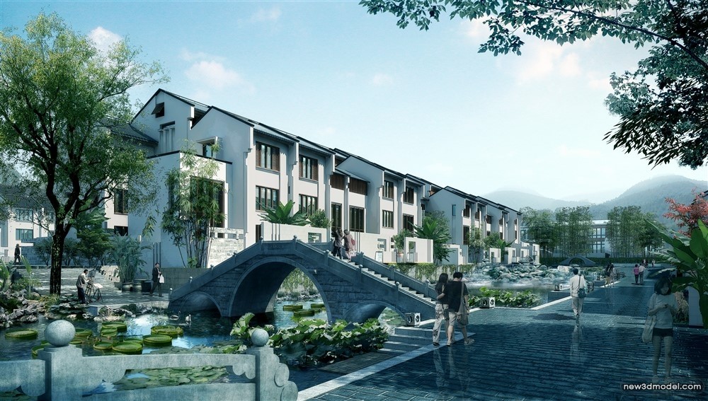 3D Models of Commercial Building – Exterior 3D Scenes – 358 – VRAY - thumbnail 2