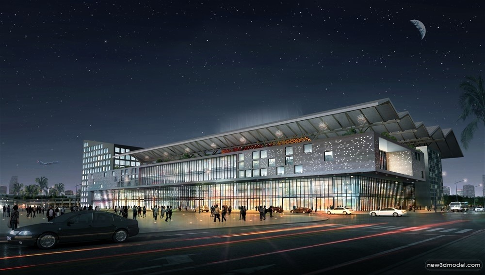 3D Models of Commercial Building – Exterior 3D Scenes – 357 – VRAY - thumbnail 2
