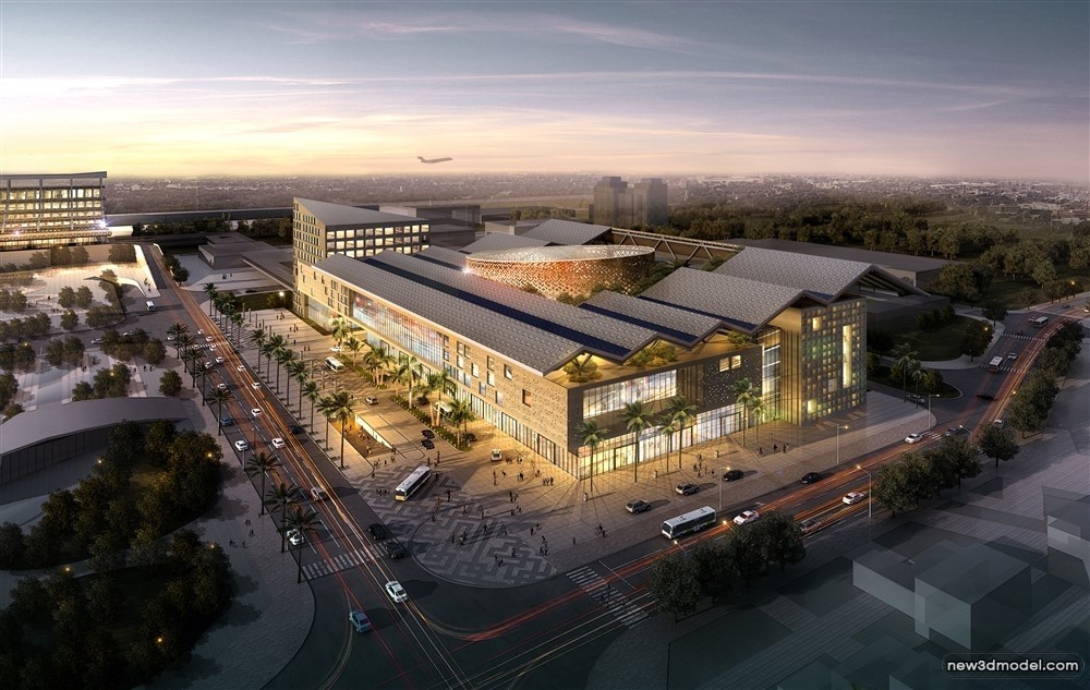 3D Models of Commercial Building – Exterior 3D Scenes – 357 – VRAY - thumbnail 4