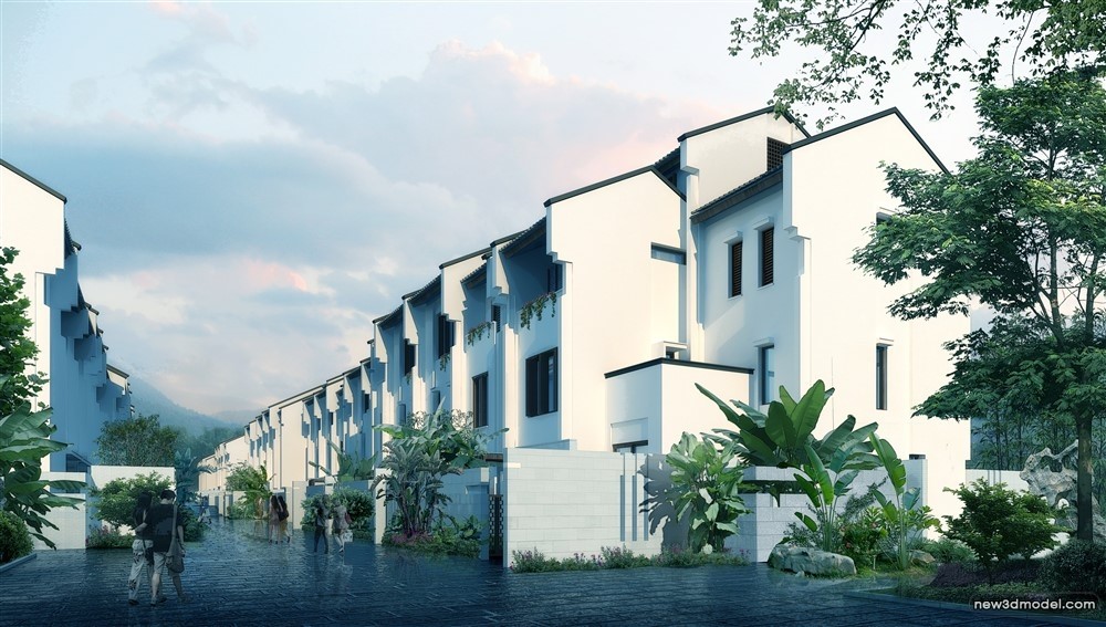 3D Models of Commercial Building – Exterior 3D Scenes – 358 – VRAY - thumbnail 3
