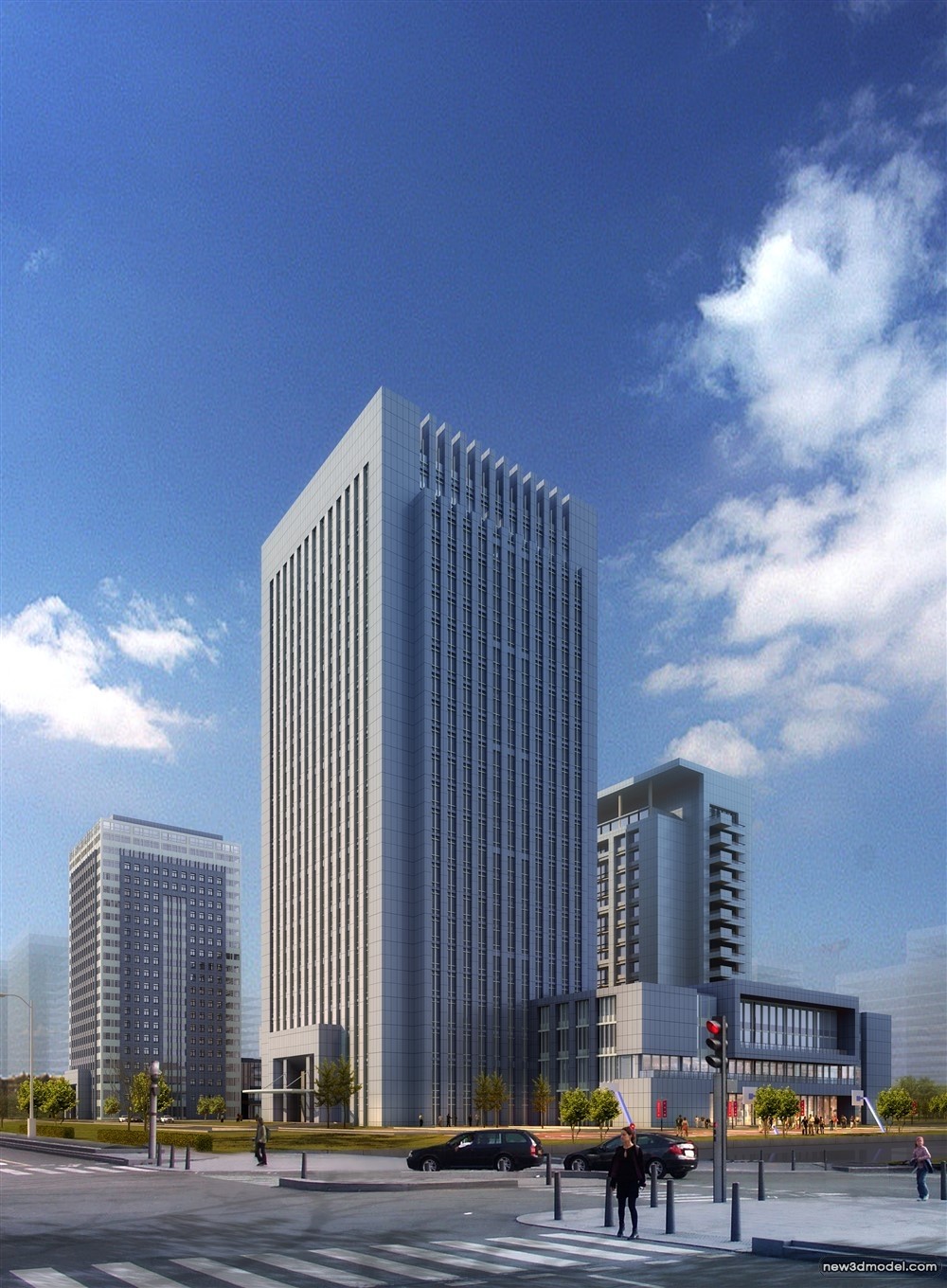 3D Models of Commercial Building – Exterior 3D Scenes – 360 – VRAY - thumbnail 4