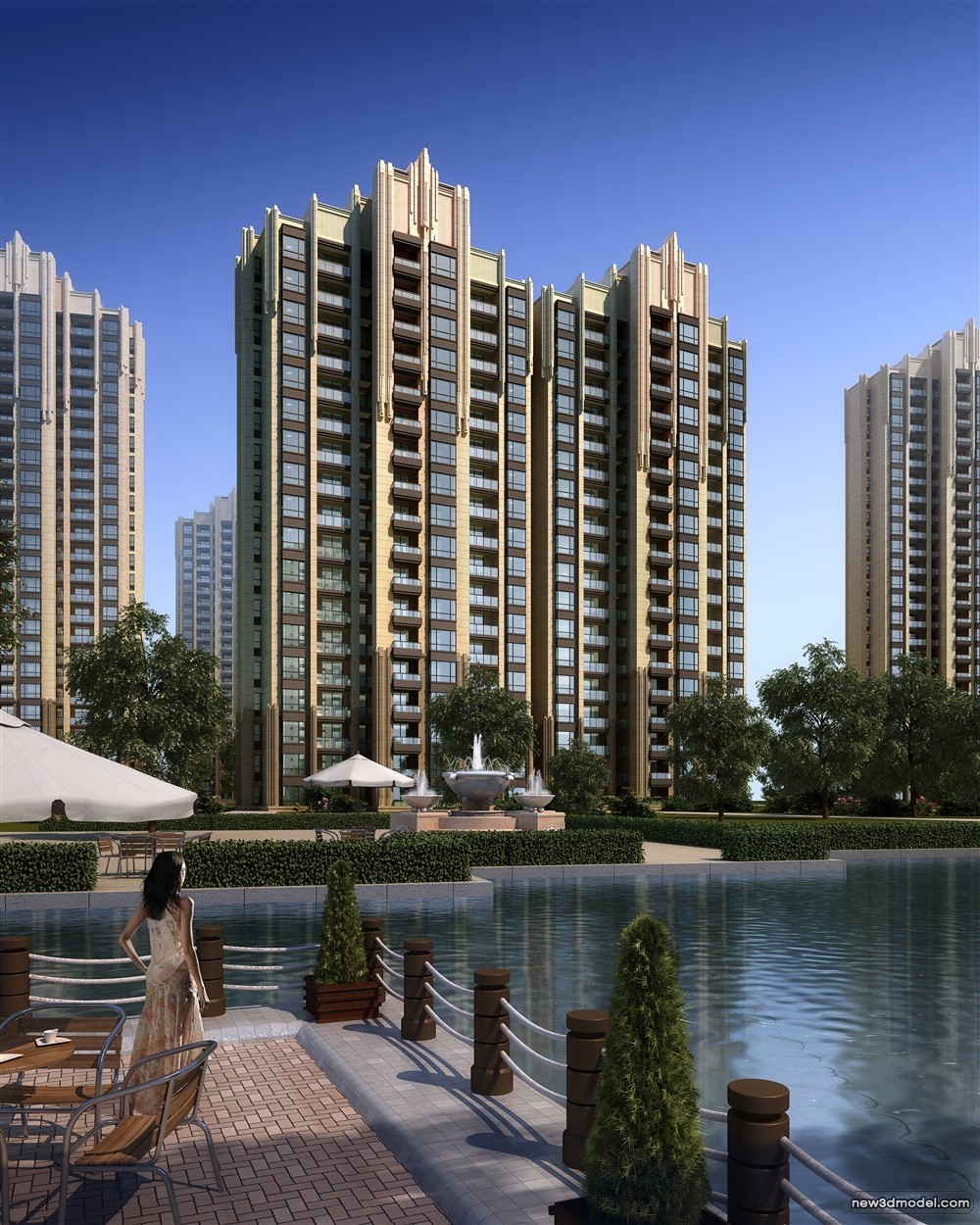 3D Models of Commercial Building – Exterior 3D Scenes – 457 – VRAY - thumbnail 2