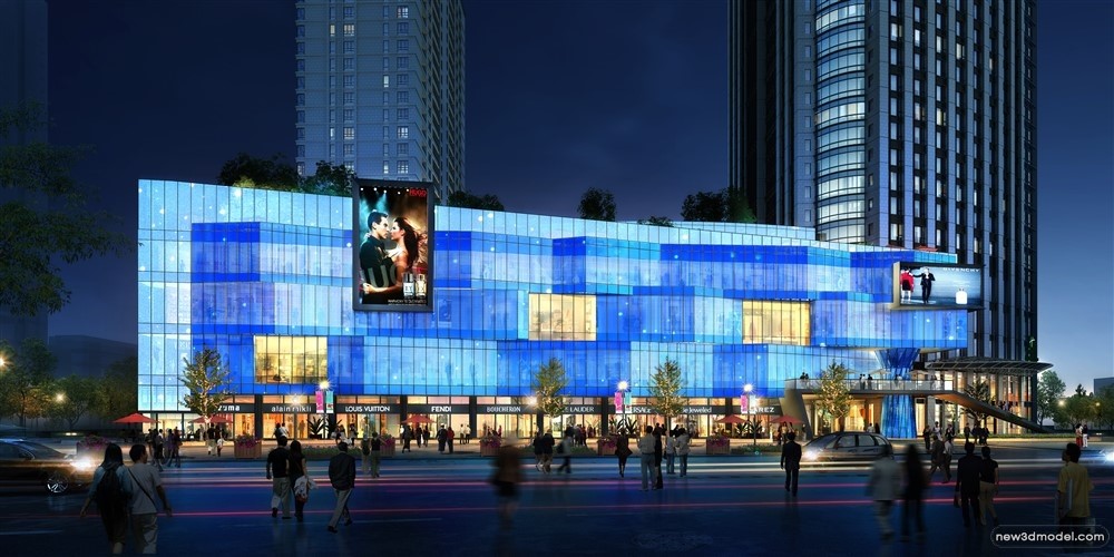 3D Models of Commercial Building – Exterior 3D Scenes – 461 – VRAY - thumbnail 2