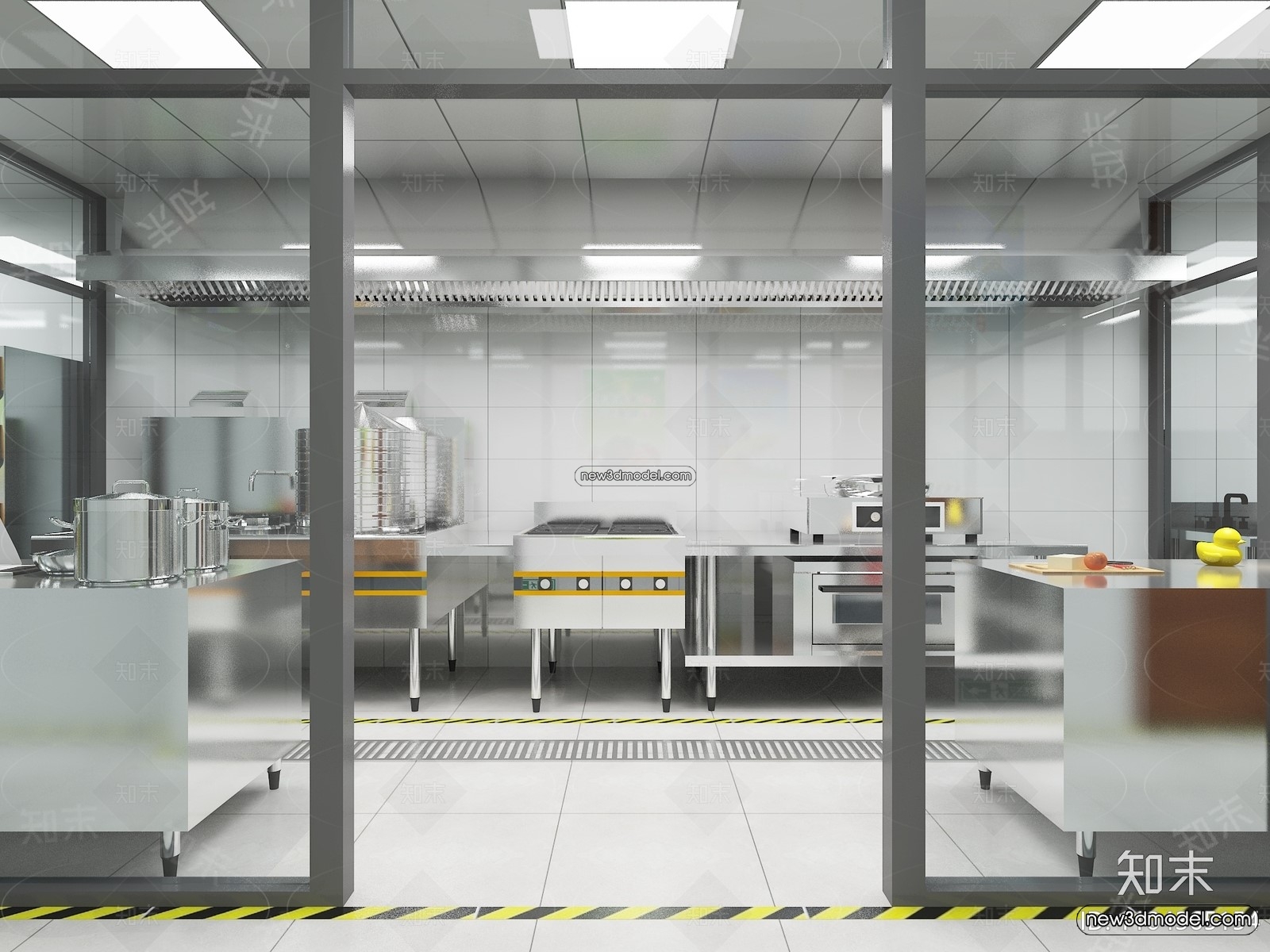 Restaurant Kitchen 3D Models – 3D Scene – 003 – VRAY - thumbnail 3