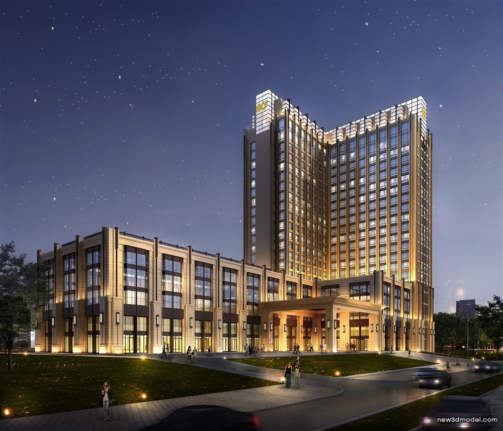 3D Models of Commercial Building – Exterior 3D Scenes – 463 – VRAY - thumbnail 2