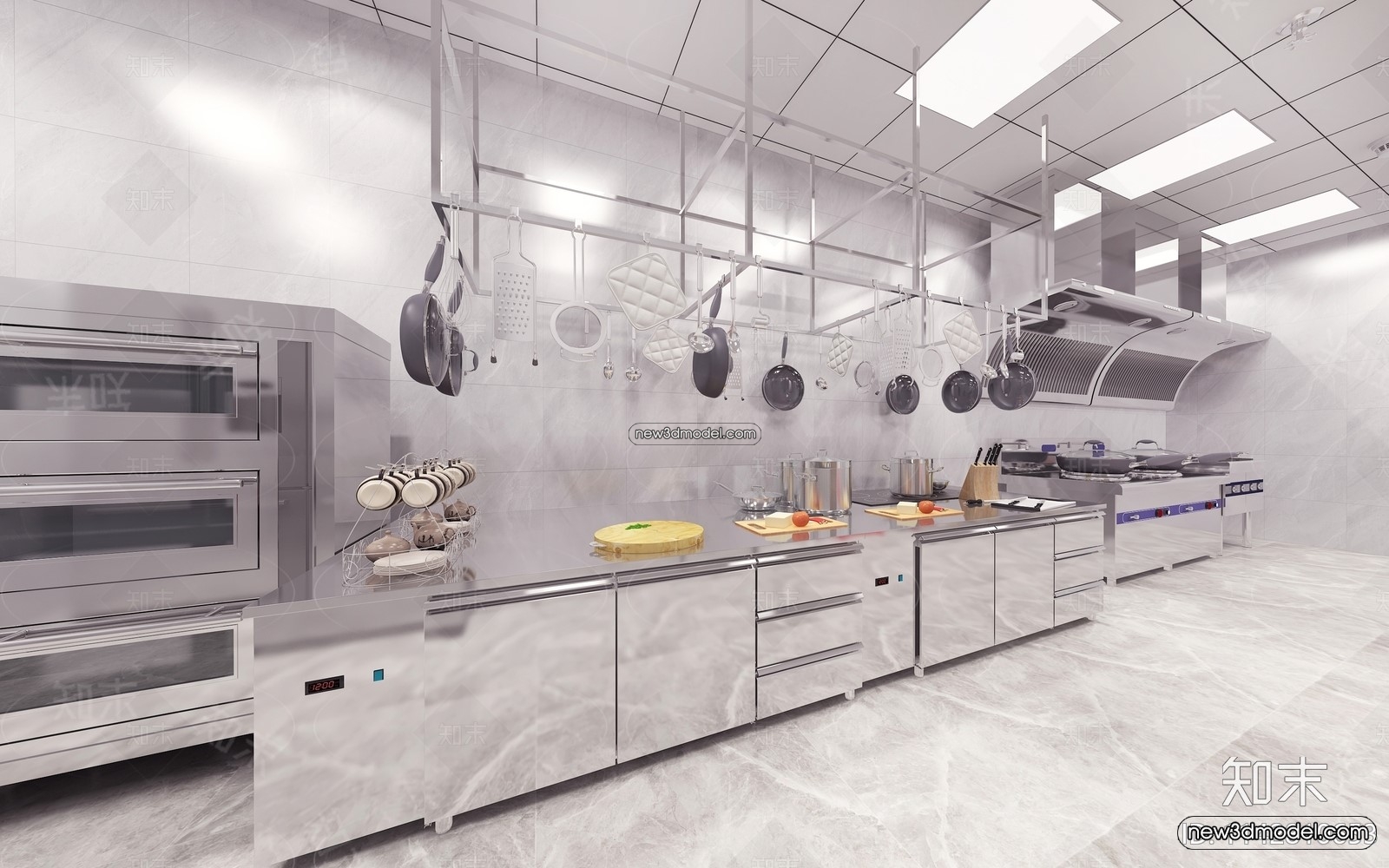 Restaurant Kitchen 3D Models – 3D Scene – 010 – VRAY - thumbnail 2