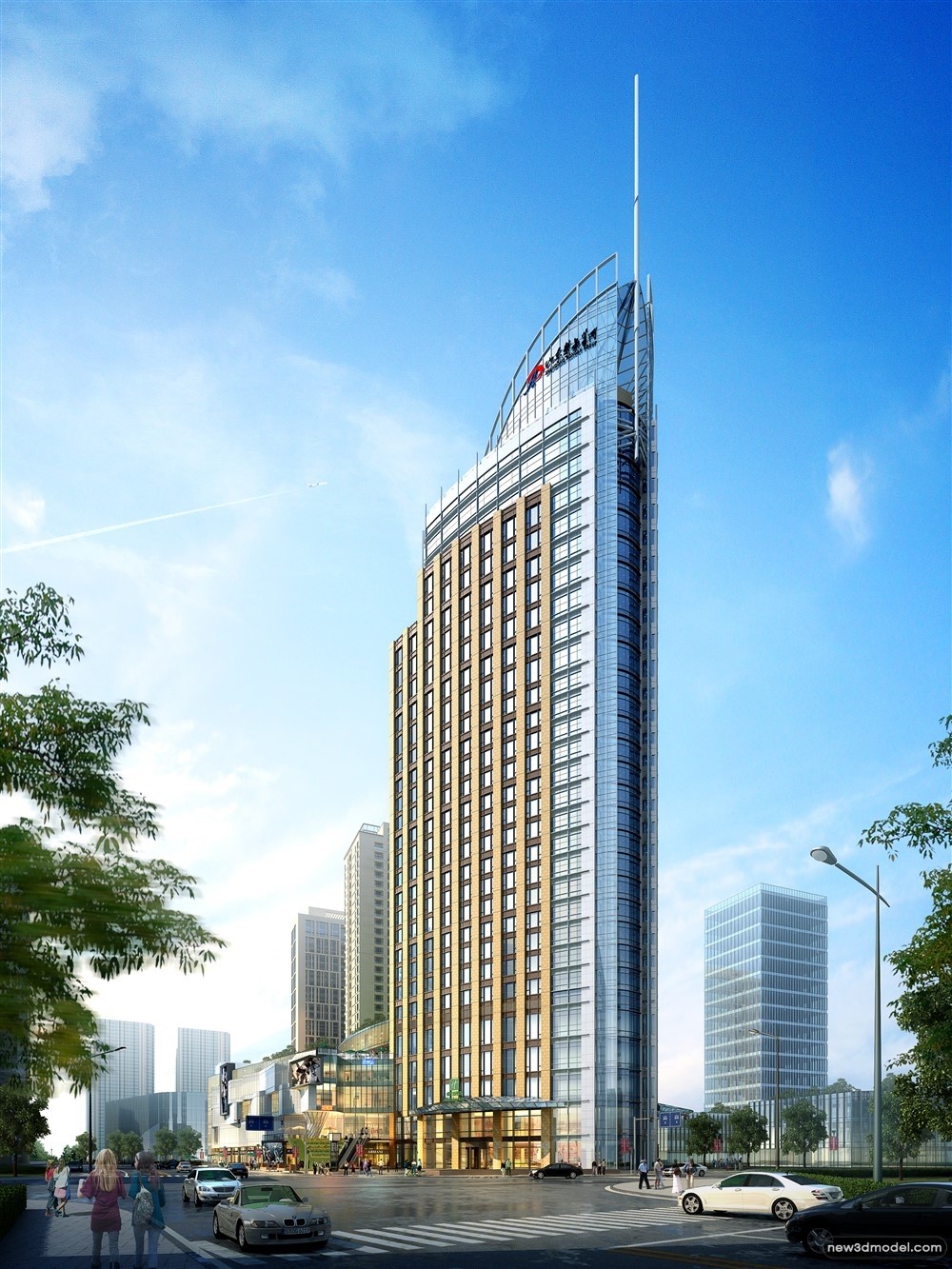 3D Models of Commercial Building – Exterior 3D Scenes – 461 – VRAY - thumbnail 4