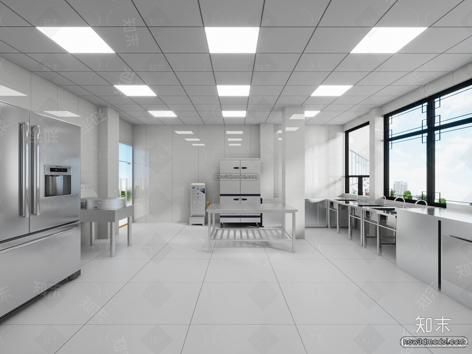 Restaurant Kitchen 3D Models – 3D Scene – 014 – VRAY - thumbnail 2
