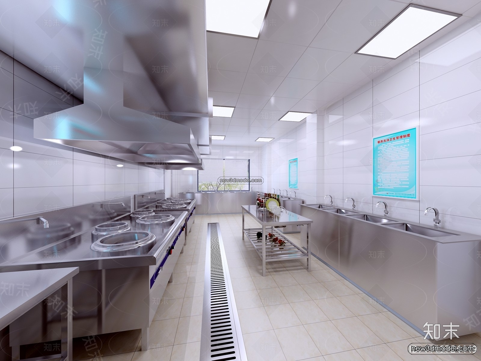 Restaurant Kitchen 3D Models – 3D Scene – 024 – VRAY - thumbnail 2