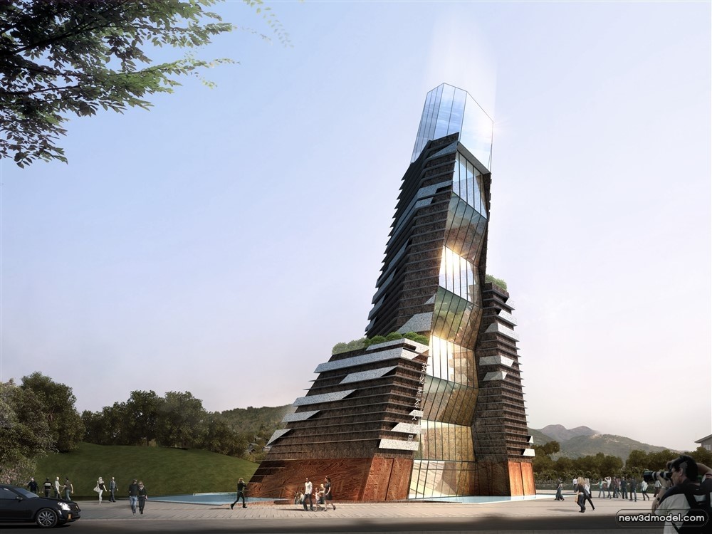3D Models of Commercial Building – Exterior 3D Scenes – 625 – VRAY - thumbnail 2